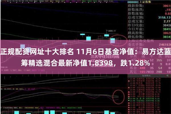 正规配资网址十大排名 11月6日基金净值：易方达蓝筹精选混合最新净值1.8398，跌1.28%