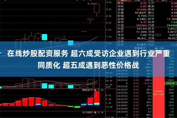 在线炒股配资服务 超六成受访企业遇到行业严重同质化 超五成遇到恶性价格战