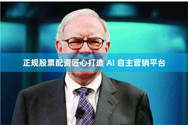 正规股票配资匠心打造 AI 自主营销平台