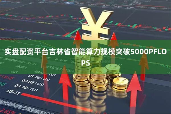 实盘配资平台吉林省智能算力规模突破5000PFLOPS